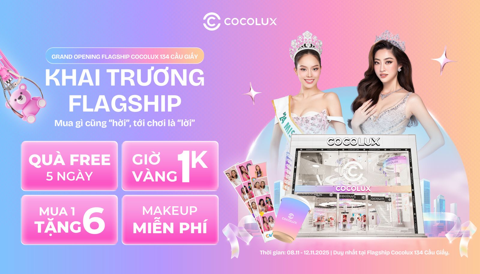 KHAI TRƯƠNG FLAGSHIP - MUA GÌ CŨNG “HỜI”, TỚI CHƠI LÀ “LỜI”